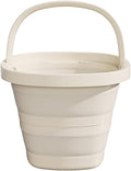 2.6 Gallon (10L) Collapsible Bucket, Large Capacity, Portable Foldable Water Pail for Outdoor Garden Cleaning, Car Washing, Camping, Fishing