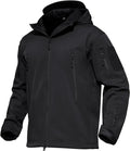 Men's Tactical Performance Waterproof Softshell Jacket, Fleece Lined, Ski Snow Winter Windbreaker