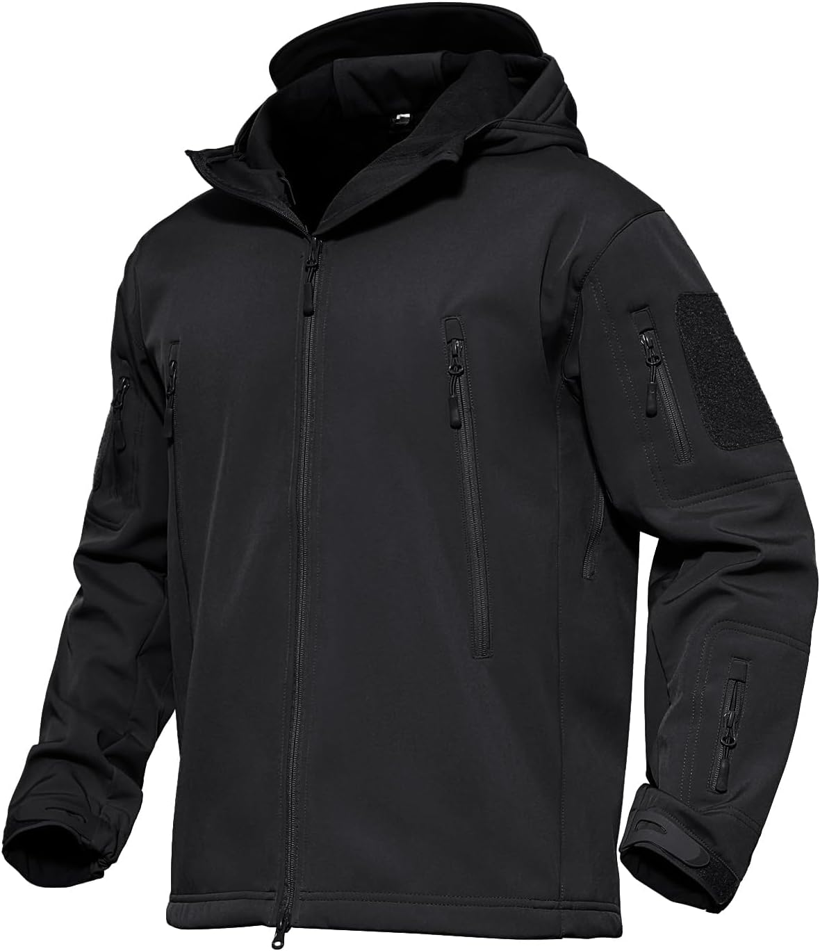 Men's Tactical Performance Waterproof Softshell Jacket, Fleece Lined, Ski Snow Winter Windbreaker