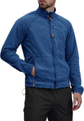 Men's Lightweight Windbreaker Jacket, Full Zip Long Sleeve Outdoor Athletic Jacket for Hiking