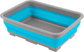 Collapsible Bucket for Cleaning - 7.27L Foldable Wash Bin Dish Tub - Collapsible Wash Basin or Camping Sink for Beach, Tailgating, or Soaking Laundry - Cleaning Supplies by  (Blue)