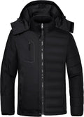 Men's 3-in-1 Waterproof Ski Jacket, Warm Winter Snow Coat, Puffer Rain Jacket