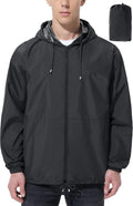 Men's Raincoat, Waterproof, Lightweight, Packable, for Hiking Cycling