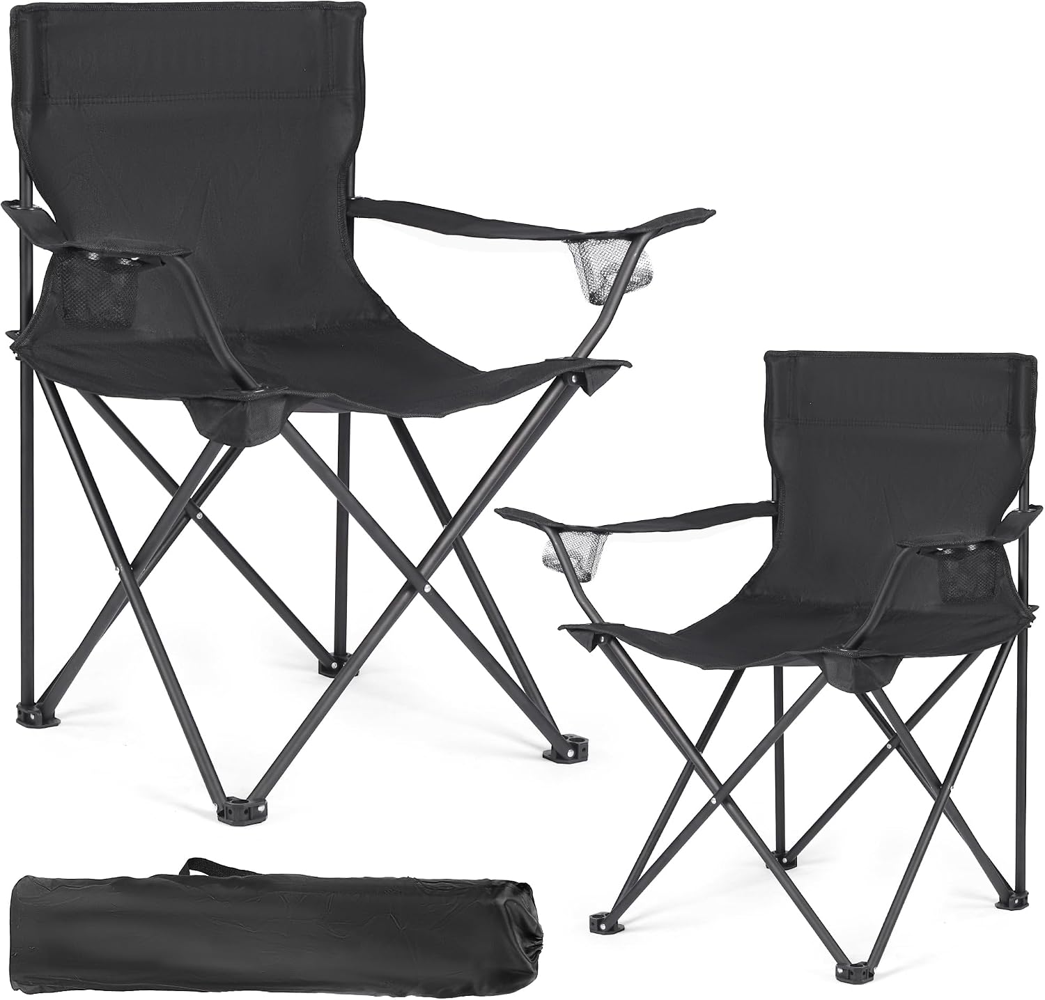 Lightweight Comfortable Camping Chair for Adults and Smaller Individuals, Compact Durable Portable