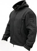 Men's Tactical Jacket, Fleece Lined, Full-Zip Military Hood, Windproof Warm Winter Jacket