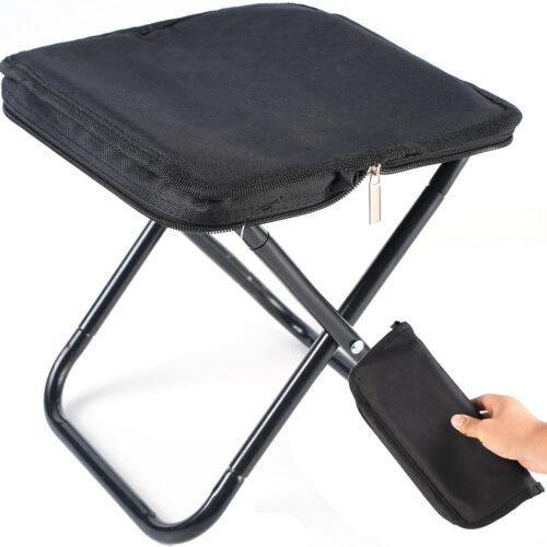 12-Inch Portable Folding Stool with Bag